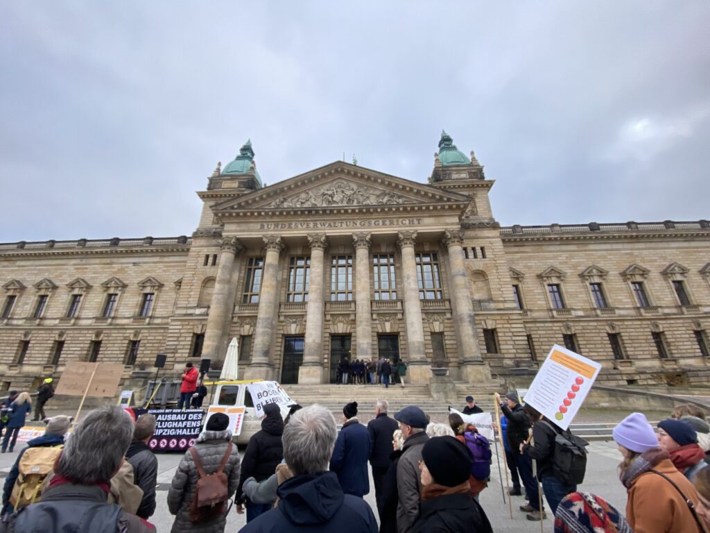 Demo vor dem Bundesverwaltungsgericht, Leipzig.